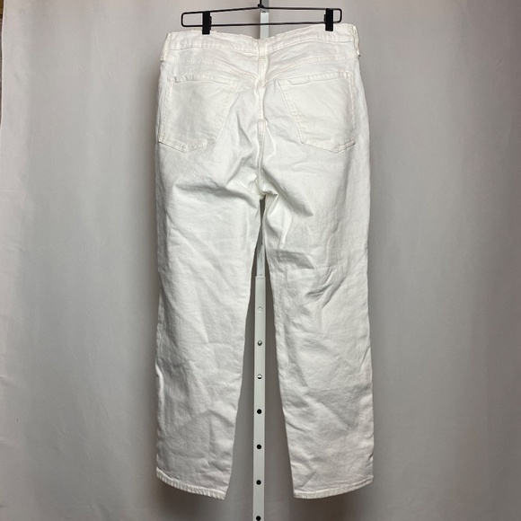 NWT Old Navy Womenʻs High-Rise OG Straight White Ankle Jeans Size 14 - Picture 7 of 7